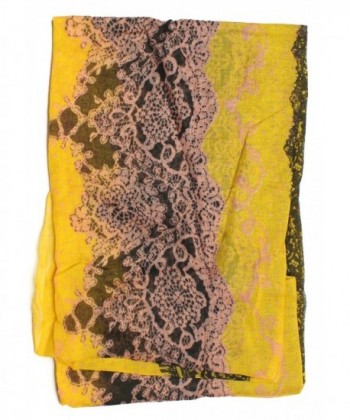 DRY77 Classical Pattern Infinity Yellow in Fashion Scarves