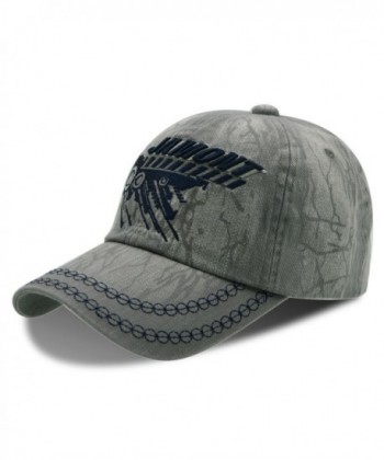 UPhitnis Comfortable Baseball Cap Stylish Dad Hat Texture Pattern With Embroidery For Men & Women - Grey - C8185EAHMHY