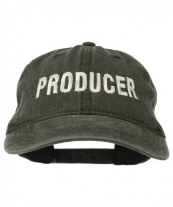 Producer Embroidered Washed Cap Black