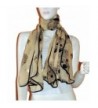 Scarf_tradinginc Aztec Skull Chiffon Silk Feel Scarf Wrap Swimwear Cover-up - Beige - CM11JXH3PQJ