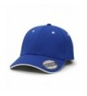 Flex Stretchable Cool Mesh Flipped Edge Visor Low Profile Pro Style Baseball Caps - Blue/White - CX123KRNV9X