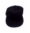 Flat Bill Cap Polyester Baseball - Black - CD11FTJK4XR