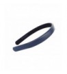 Wardani- 5/8"genuine italian Leather Lambskin Headband handmade in USA Basic (Navy-Blue) - Navy-Blue - CA12JDMAYVL