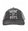 White Glitter Mom Of Boys Arrow Love Women Glittering Trucker Style Cap Hat - CH184AK7E8Y