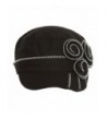 Summer Cotton Light Rose Ivy Cadet Hat - Black - CT11KRRTTRN