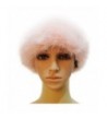 Manka Vesa Faux Fox Fur Winter Earwarmer Earmuff Ski Warm Russian Headband Beret Hat - Light Pink - CX186XTTI89