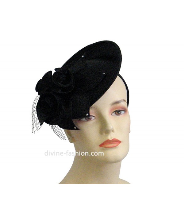 Fascinator Hat HL31 - Black - CQ12N5OXKA9