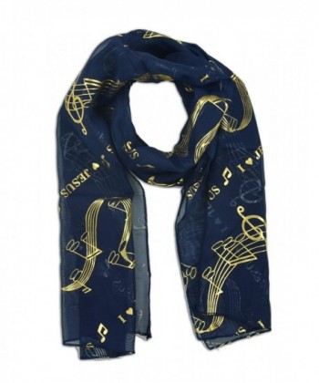 Jesus Music Scarf - Navy - CY11HJTZAJH