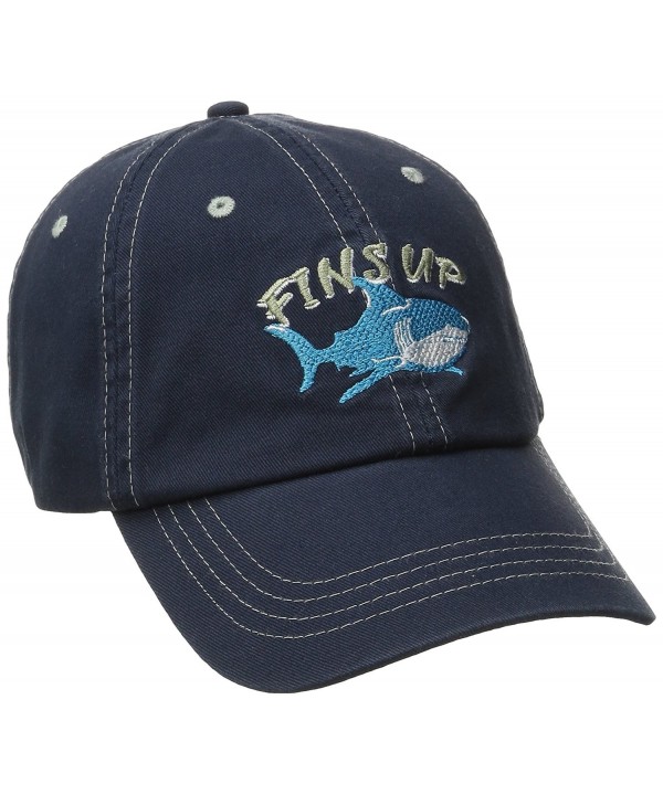 Margaritaville Men's Fins up Hat - Navy - C512B8JTI5L