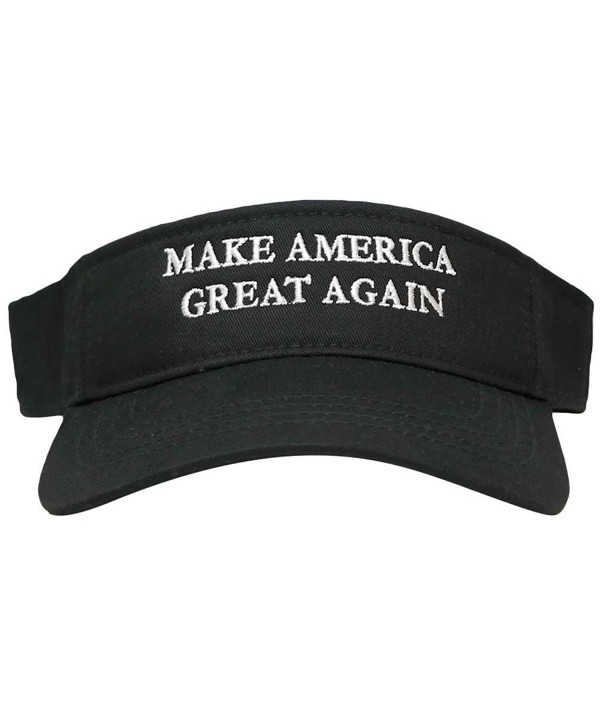 Armycrew Donald Trump Visor- Make America Great Again - Quality Embroidered 100% Cotton - Black - CN12HUHVKUB