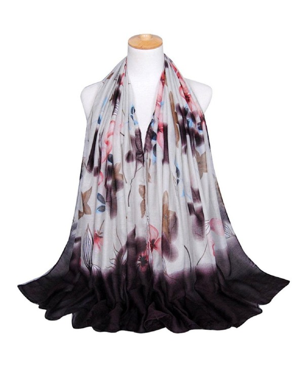 TONSEE Women Ladies Fashion Printing Long Soft Wrap Scarf Shawl - Coffee - CY12N2LL1IF