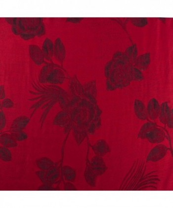 FUPashRose06AG Lightweight Floral Design Pashmina