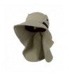 Juniper Men's Khaki Wide Brim Outdoor Sun Flap Hat - C711W4SMSB7