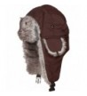 Sakkas Unisex Weatherproof Nylon Faux Fur Lined Winter Earflap Bomber Trooper Aviator Hat - Brown - C1115DVJGXF