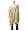 AN Womens Pashmina Shawl Scarf with Tassels Silk Soft Fashion Accessory - Champagne Gold - CJ1206OGXL1