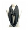 Black Jersey Knit Infinity Scarf