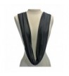 Black Jersey Knit Infinity Scarf in Fashion Scarves