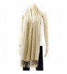 Womens Champagne Solid Pashmina Tassels in Cold Weather Scarves & Wraps