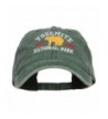 Yosemite National Park Embroidered Washed Cap - Dk Green - CA17YZ8SC99