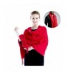 Mysuntown Blanket Pashmina Tassels Soft Red - red - CB188CGA0KS