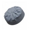 TheKufi Gray Cotton Pleated Top 3.5in Tall Fabric Kufi Prayer Cap Beanie - CG12O743YV2