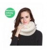 Women Infinity Scarf Circle Loop Winter Thick Knitted Scarves Fashion Soft - Flat-white - CE186YIWUZ3