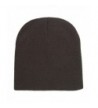 CTM 8 Inch Knit Beanie Cap - Brown - CZ186WH84CY