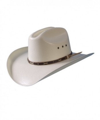 Shantung Cattleman Hat by Turner Hat (Cowboy Hat) - White - C611P6VE2IL