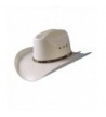 Shantung Cattleman Hat by Turner Hat (Cowboy Hat) - White - C611P6VE2IL