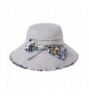 Home Prefer Women's Wide Brim Sun Bucket Hat Foldable Summer Sun Hat UPF50+ - Light Gray - C417YYY2RRC