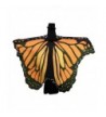 Singleluci Fairy Ladies Soft Fabric Butterfly Wings Shawl - Orange - CG12OBREN5N