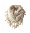 Wowlife Unisex Baby Kids Warmer Thick Knit Wool Soft Infinity Scarf Shawl - Beige - CT11QV1YOND