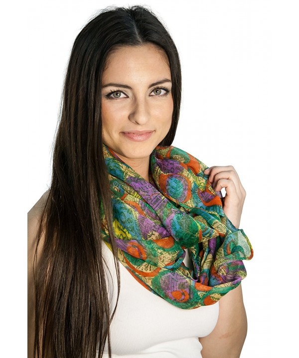 Women's Fashion Style Multi-color All Season Infitiny Scarfs - Seven - C411SN3D1L3